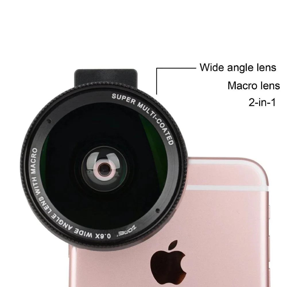 

Phone Lens Kit 0.6x Super Wide Angle+15x Macro Lens HD Telephoto Lens for iPhone11 9 8 Redmi 7 SamsungA50 HuaweiP30 P20 Mate