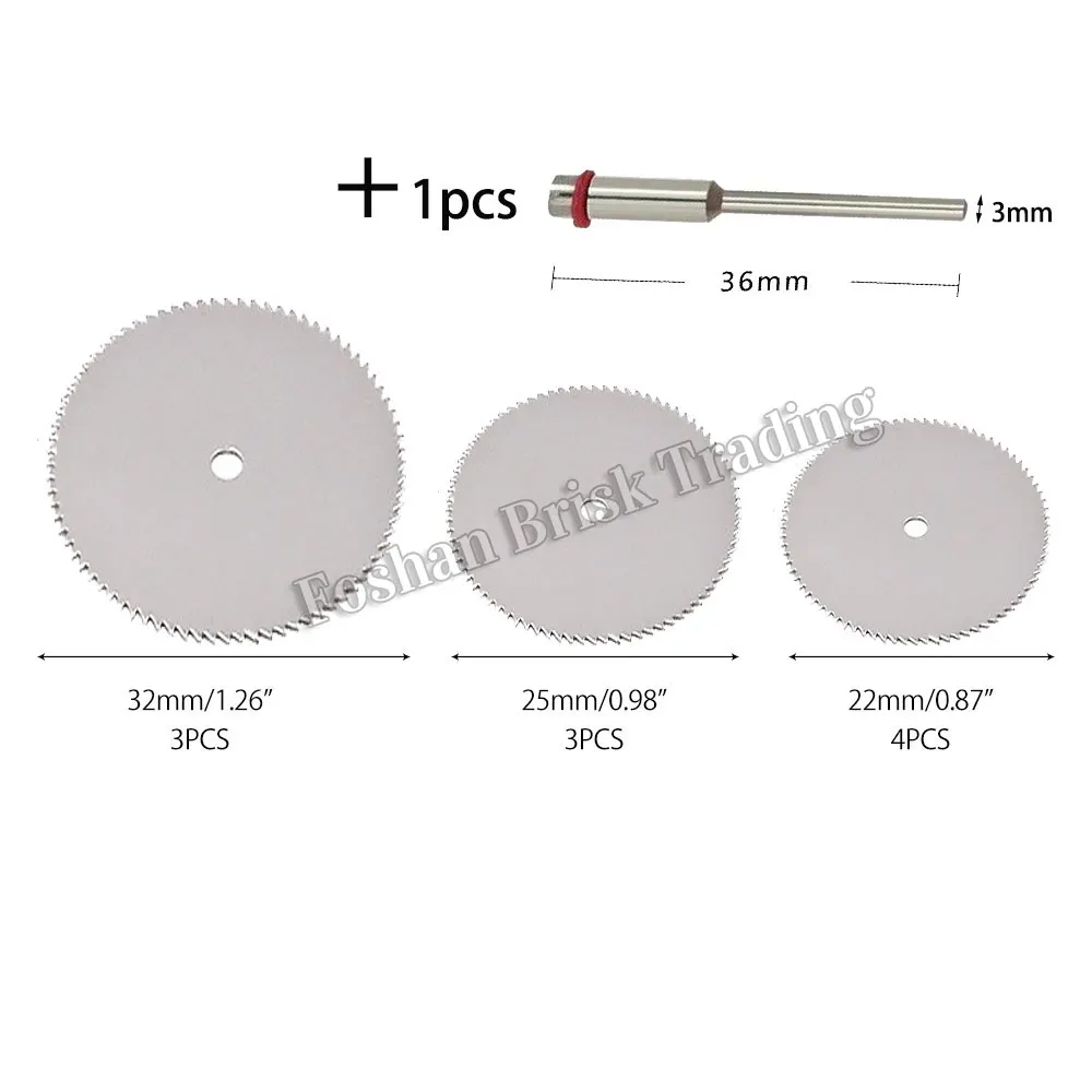 Mini Circular Saw Blade Rotary Tool, moagem elétrica, disco de corte para Dremel Metal Cutter, ferramenta elétrica, discos de corte de madeira, 11pcs