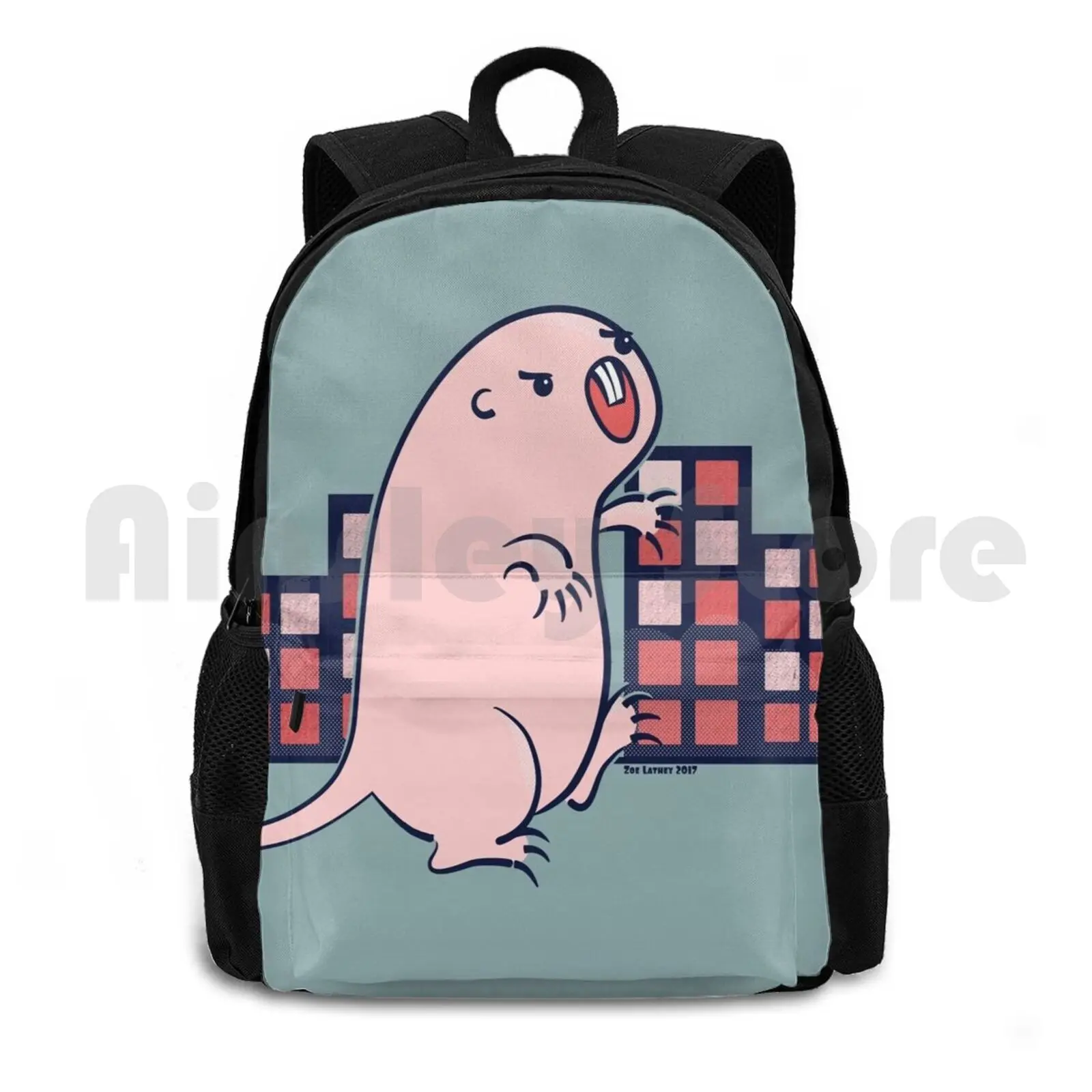 

Mole Rat Zilla Открытый походный рюкзак для верховой езды, скалолазания, спортивная сумка Mole Rat Mole Rat Mole Rat Zilla Mole Rat Monsters Animals