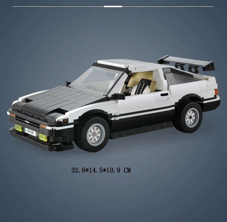 Technical Building Block 1:12 Scale Initial D Ae86 Trueno Racing Model Radio 2.4ghz Remote Control Vehicle Brick Toy Rc Car