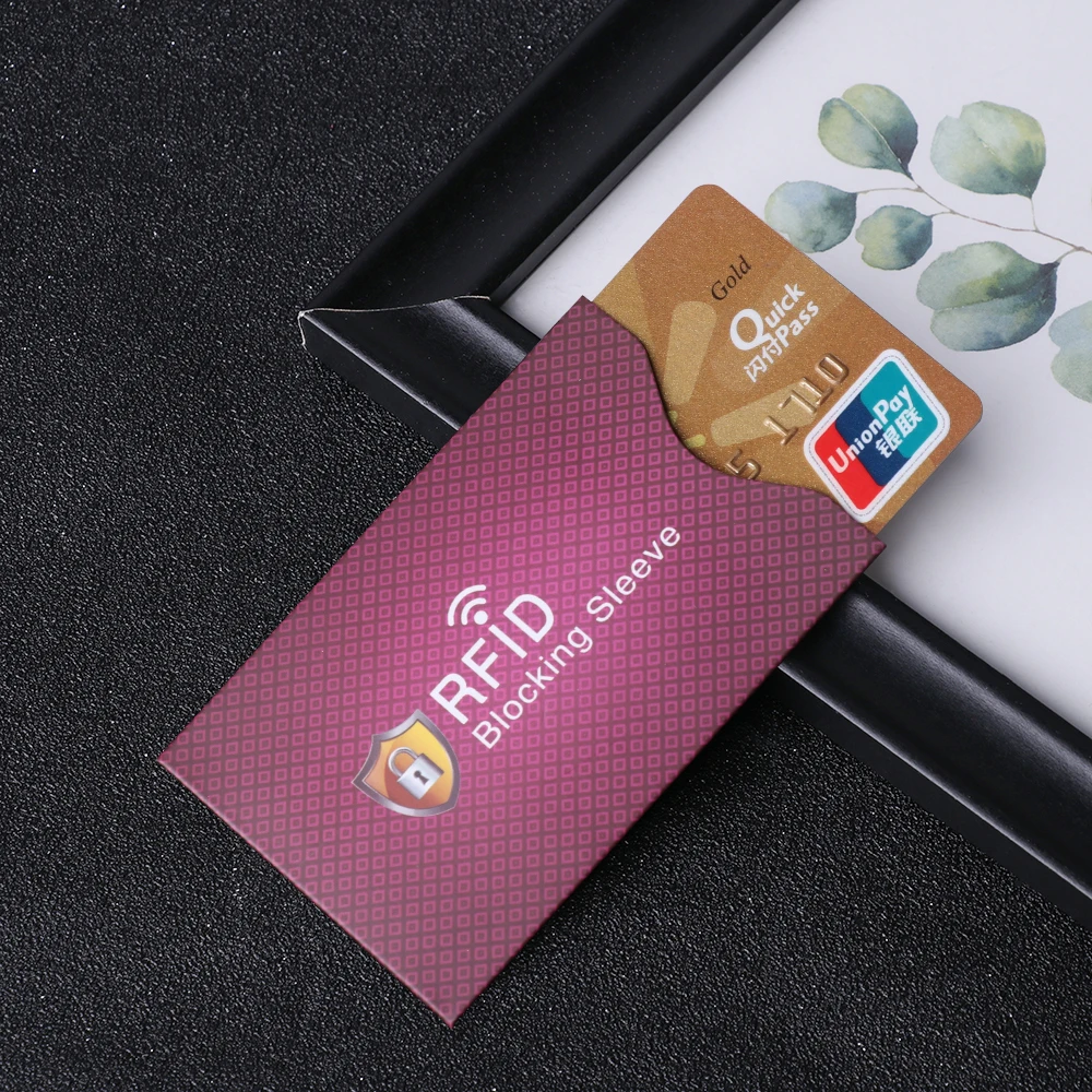 5Pcs Anti Theft for RFID Credit Card Protector Blocking Cardholder Sleeve Skin Case Covers