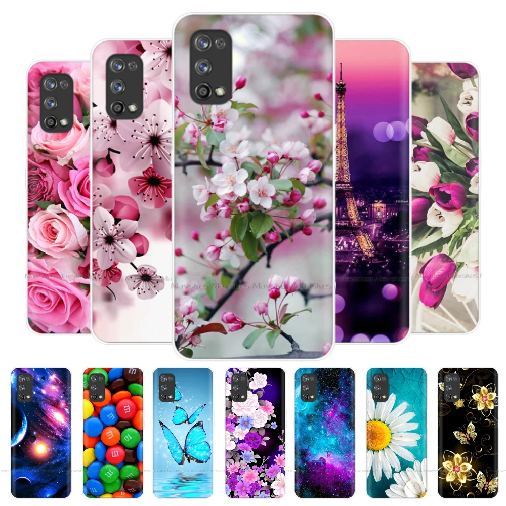 

Phone Case For Realme 7 Pro Case Shockproof Transparent Phone Cover Protective Painted Soft Case For Realme 7 Realme7 Pro Cover