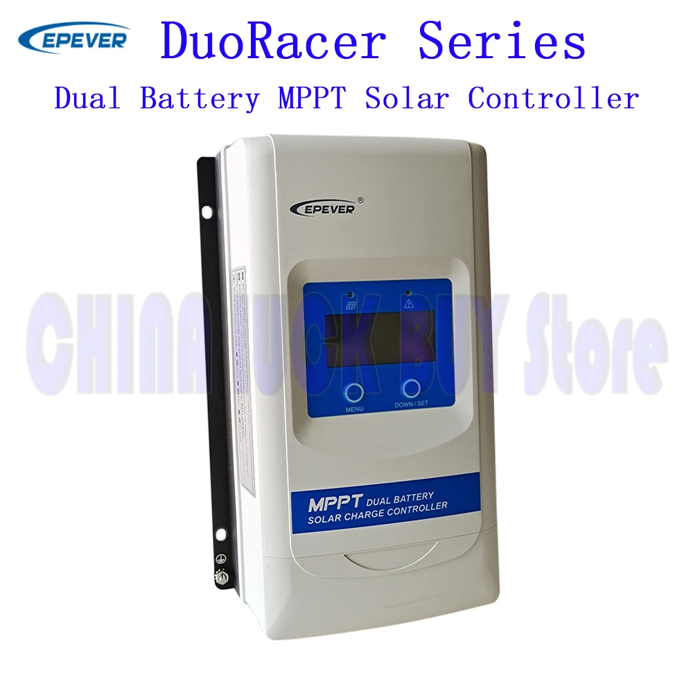 EPever 30A  Dual Battery MPPT Solar Controller DR3106N DR3210N  DuoRacer Series Solar Panel Charger Regulator DDS