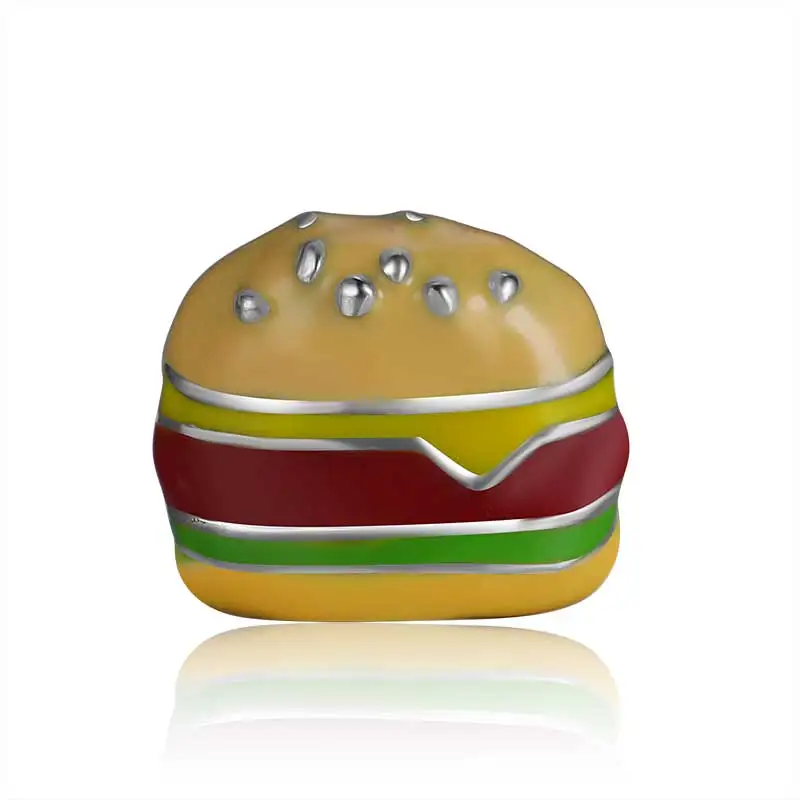 10pcs hamburger Custom Floating Charms for Glass Locket Watch Necklace Bracelet