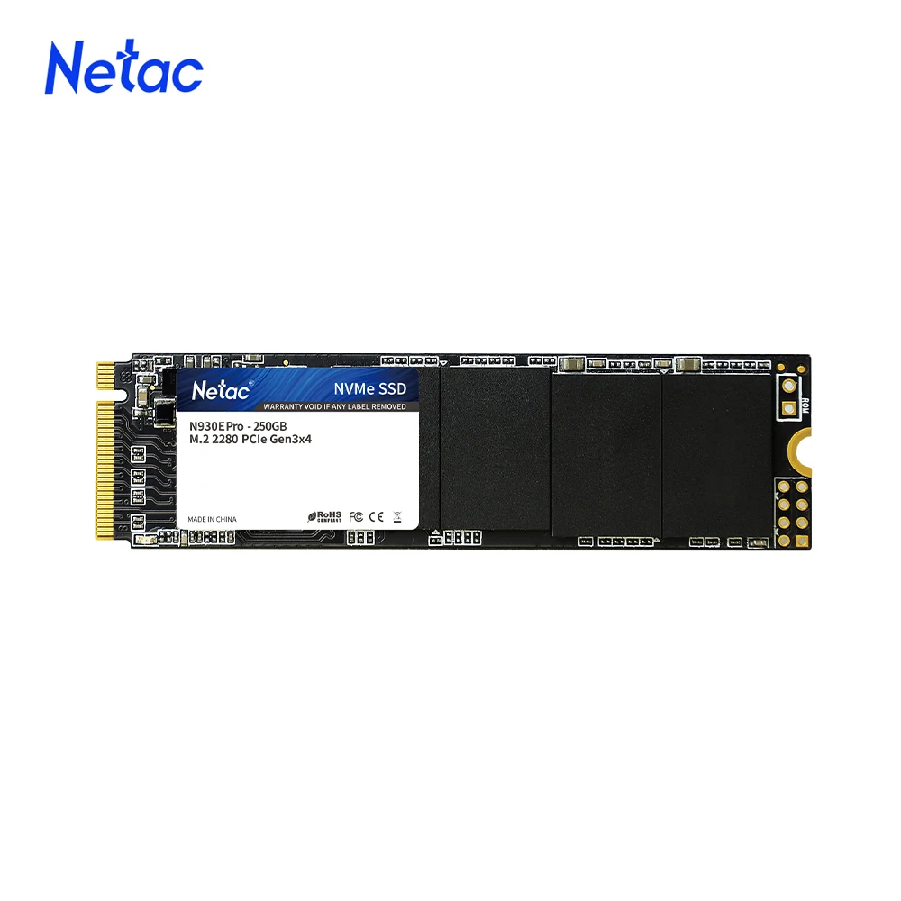 Netac M2 SSD NVMe 128 gb 256 gb 512 gb 1 tb SSD 500 gb 250 gb 960 gb PCIe M.2 2280 Harde Schijf Interne Solid State Schijf voor laptop