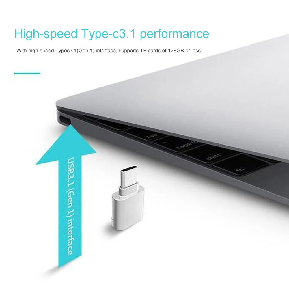 Mini Card Reader Portable Metal USB 3 1 Micro Secure Digital TF Memory Type C TF OTG Adapter For Phone Кард ридер