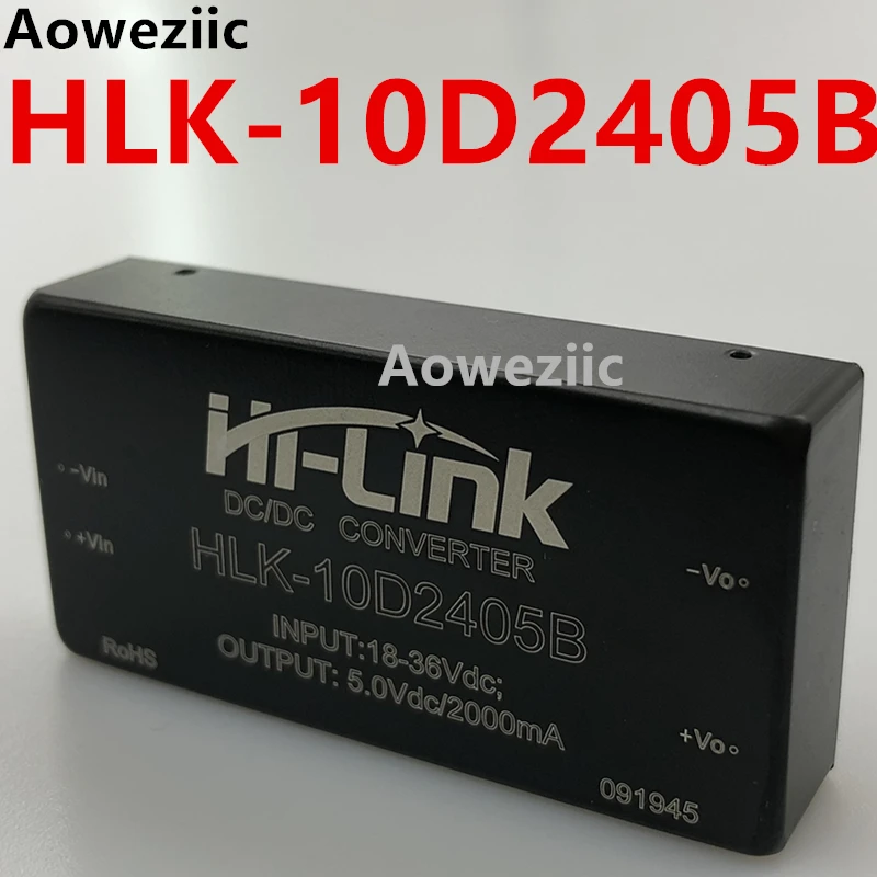 1Pcs/Lot HLK-10D2405B 24V To 5V DC DC Converter Power Supply Module 18-36V input 5V 2A Output Power Supply