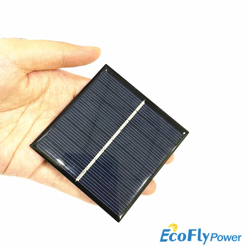 Mini Poly Solar Panel 4V 160MA for Charging 2.4V Battery DIY Handmade Science Experiment 70*70MM