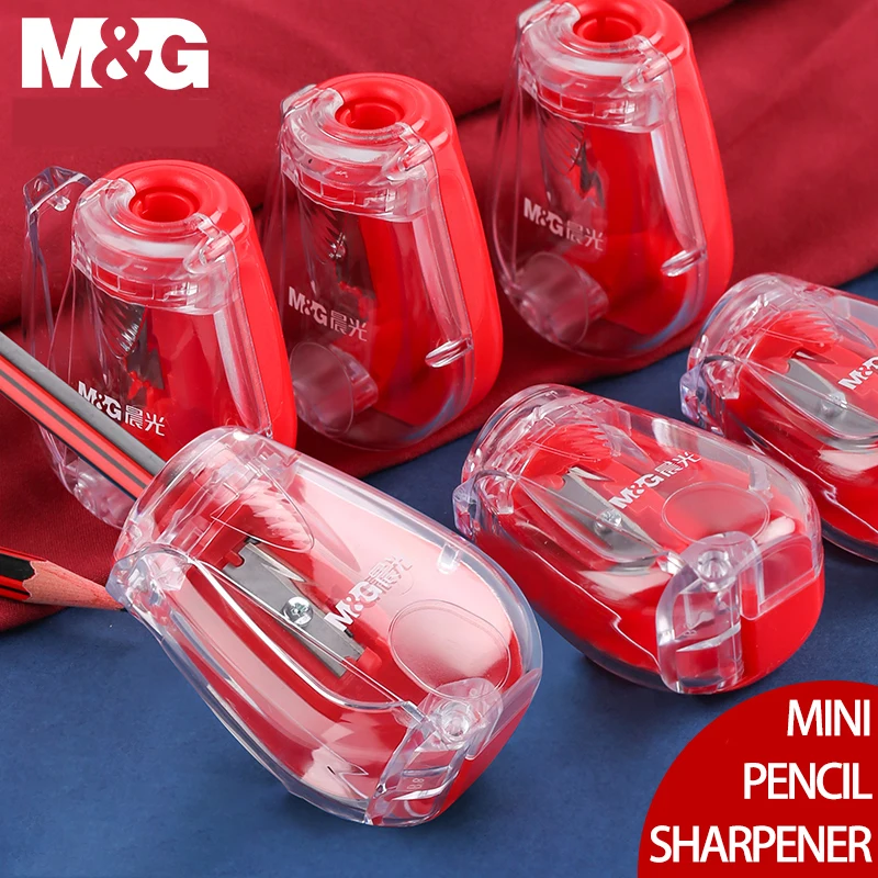 3Pcs Cute Kawaii Red Sweet Red Colored Mini Pencil Sharpener Korean Kids School Supplies Stationery