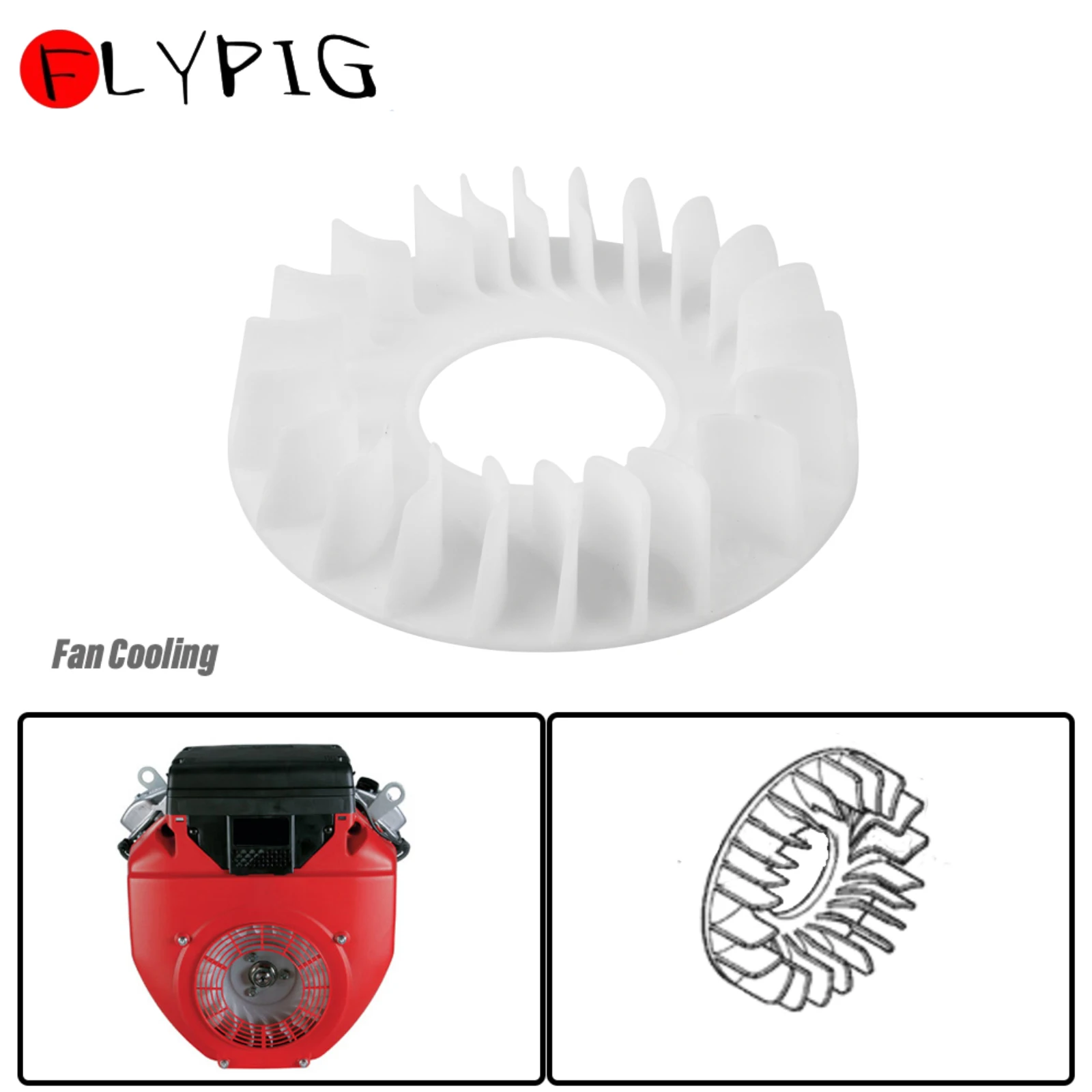 Ventilador de Motor de refrigeración Flywheel para Honda, GX610, GX620, GX670, GXV610, GXV620, GXV670, 18Hp, 20Hp, generador de Motor, bombas de agua, 19511-ZJ1-000