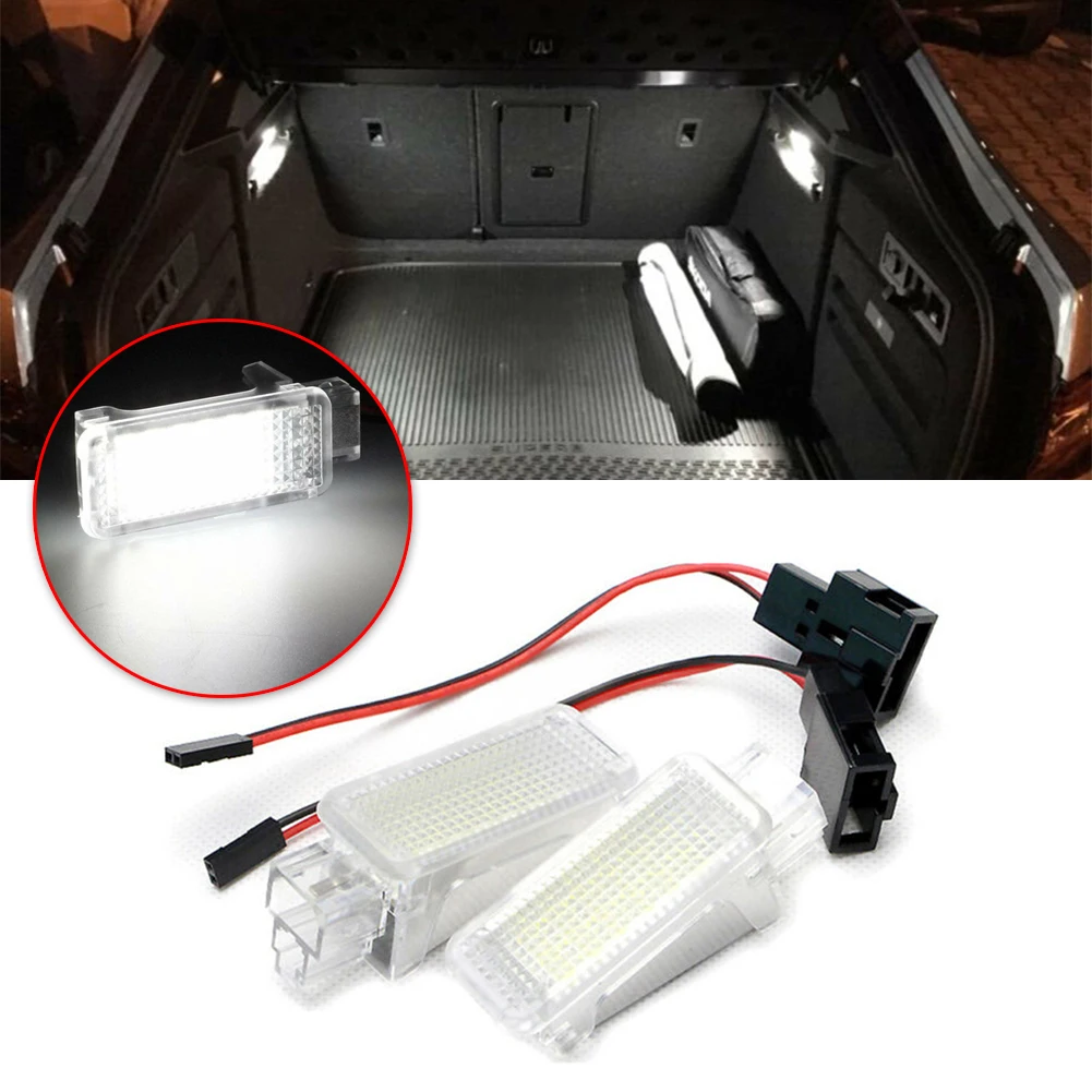 

2X LED Trunk Boot Luggage Light Lamp For Skoda Octavia Fabia Superb Roomster Kodiaq Luggage Compartment Dome Light Waterproof