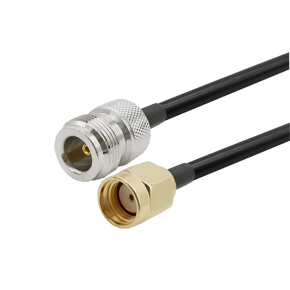 LMR200 Coaxial Cable RP SMA Male to N Female Bulkhead Connector for Wireless Mini PCI Express PCIE Network Card USB WiFi