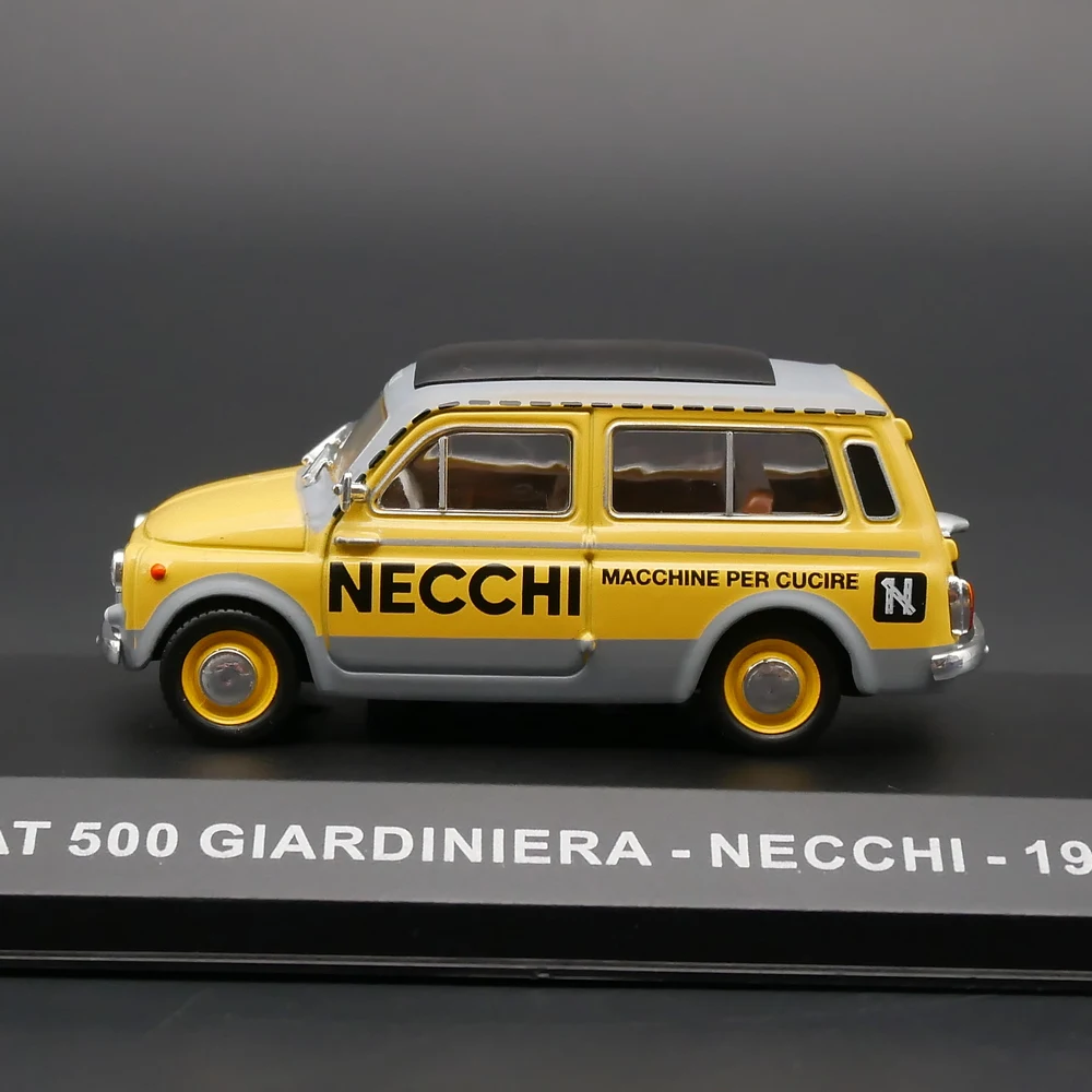 Ixo 1/43 Fiat 500 Giardiniera Necchi 1960 Diecast Car modelli di giocattoli in metallo