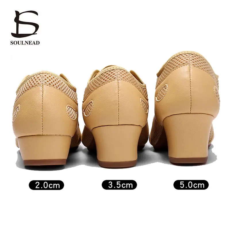 Dance Shoes Women Jazz Salsa Latin Ballroom Training Shoe Ladies Girls Soft Sole Tango Bachata Modern Dancing Female Sneakers