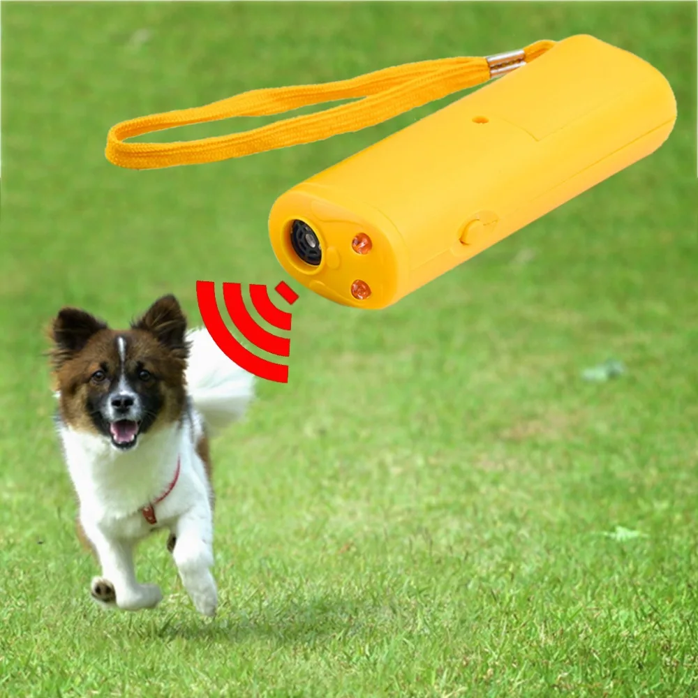 LED Ultrasonic Anti Kulit Menggonggong Pelatihan Anjing Repeller Control Pelatih Perangkat 3-In-1 Anti Menggonggong Berhenti Kulit Anjing Pelatihan perangkat