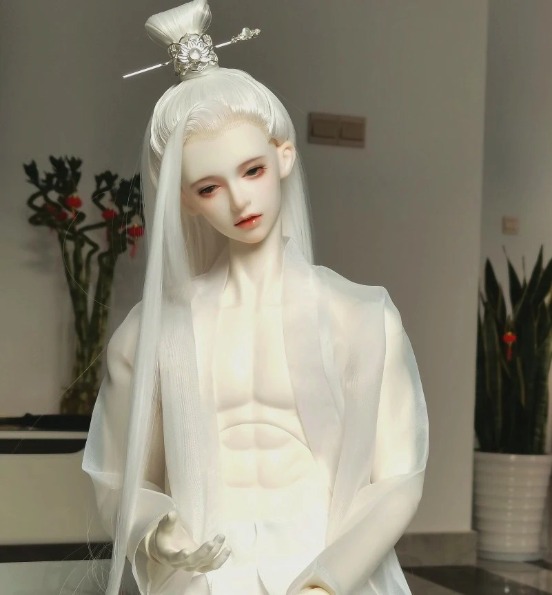 1/3 BJD Wig Ancient Costume Hanfu Long Hair Vintage Samurai Styling Wigs For BJD/SD SD13 SSDF Strong Uncle Doll Accessories C118