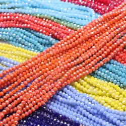 500Pcs/Lot Czech Glass Rondelle Beads AB 3x4mm Crystal Faceted Round Beaded For DIY Making Charm Jewelry Accessories Wholesale
