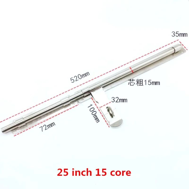 Stainless steel extra large thickening door latch security door bolts mounted padlock door latch wooden door lock lock latch
