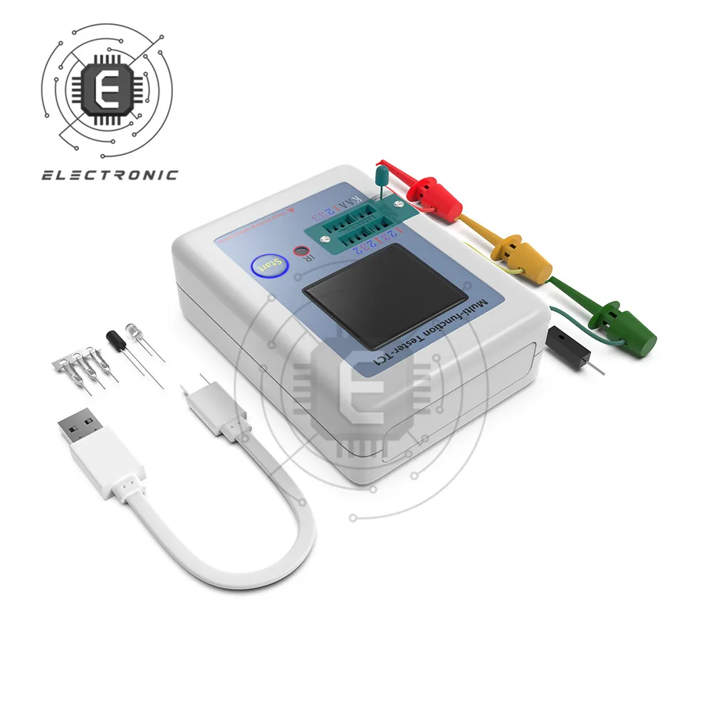 LCR-TC1 3.5 pollici Display colorato multifunzionale TFT retroilluminazione Transistor Tester multimetro resistenza condensatore