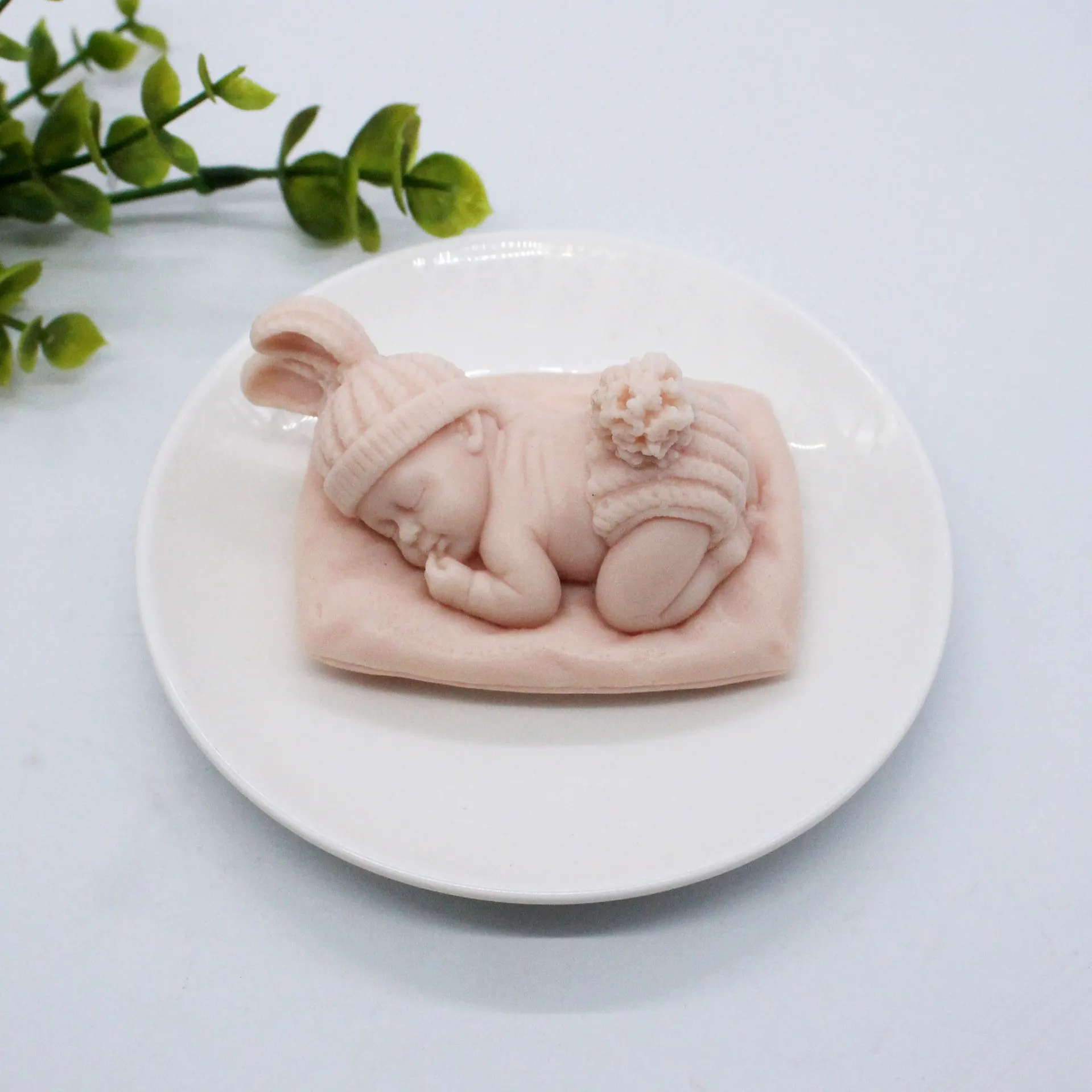 3D Sleeping Baby Silicone Soap Mold DIY Resin Plaster Craft  Chocolate Baking Tool Cake Decor Handmade Candle Making Cake Mold