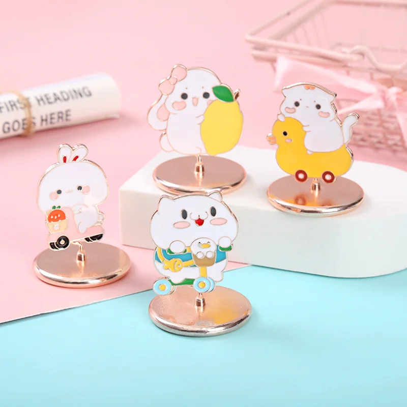 Metal Bookmarks Creative Kawaii Animal Wind Memo Message Folder Book Mark Page Folder Office School Supplies Stationery