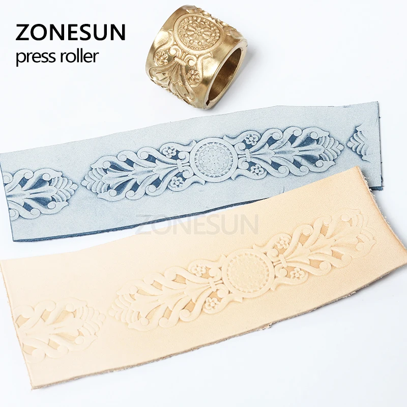 ZONESUN Leather Stamping Embossing Tool For  Leather Bracelet Straps Embossing Stamping Machine