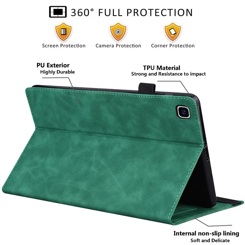 Funda con tapa para tableta Samsung Galaxy Tab A7, 10,4, 2020, T500, T505, A7 Lite, 8,7 ", SM-T220, T225