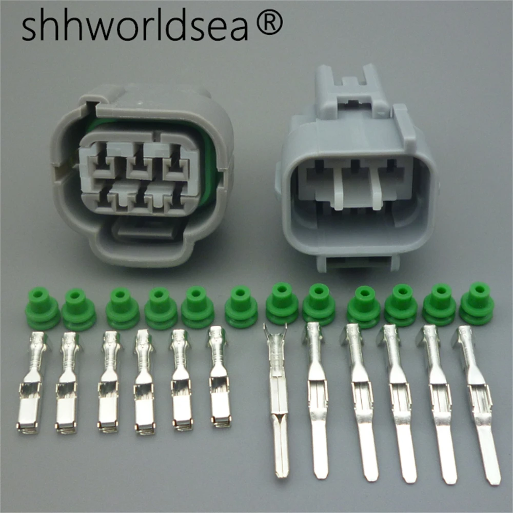 shhworldsea 1set 6 pin 2.2mm accelerator throttle pedal plug electrical connector for Toyota Lexus 7282-7064-40 7283-7064-40