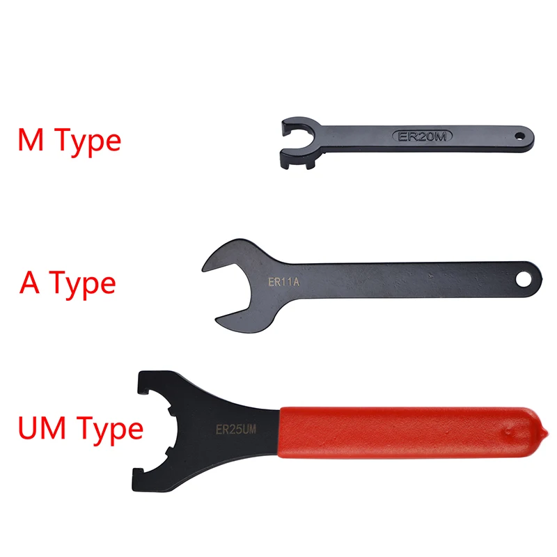 1pc ER Collet UM Type Wrench ER16 ER20 ER25 ER32 ER Spanner for ER Nut Collet Chuck Holder CNC Milling Tool Lathe Tools