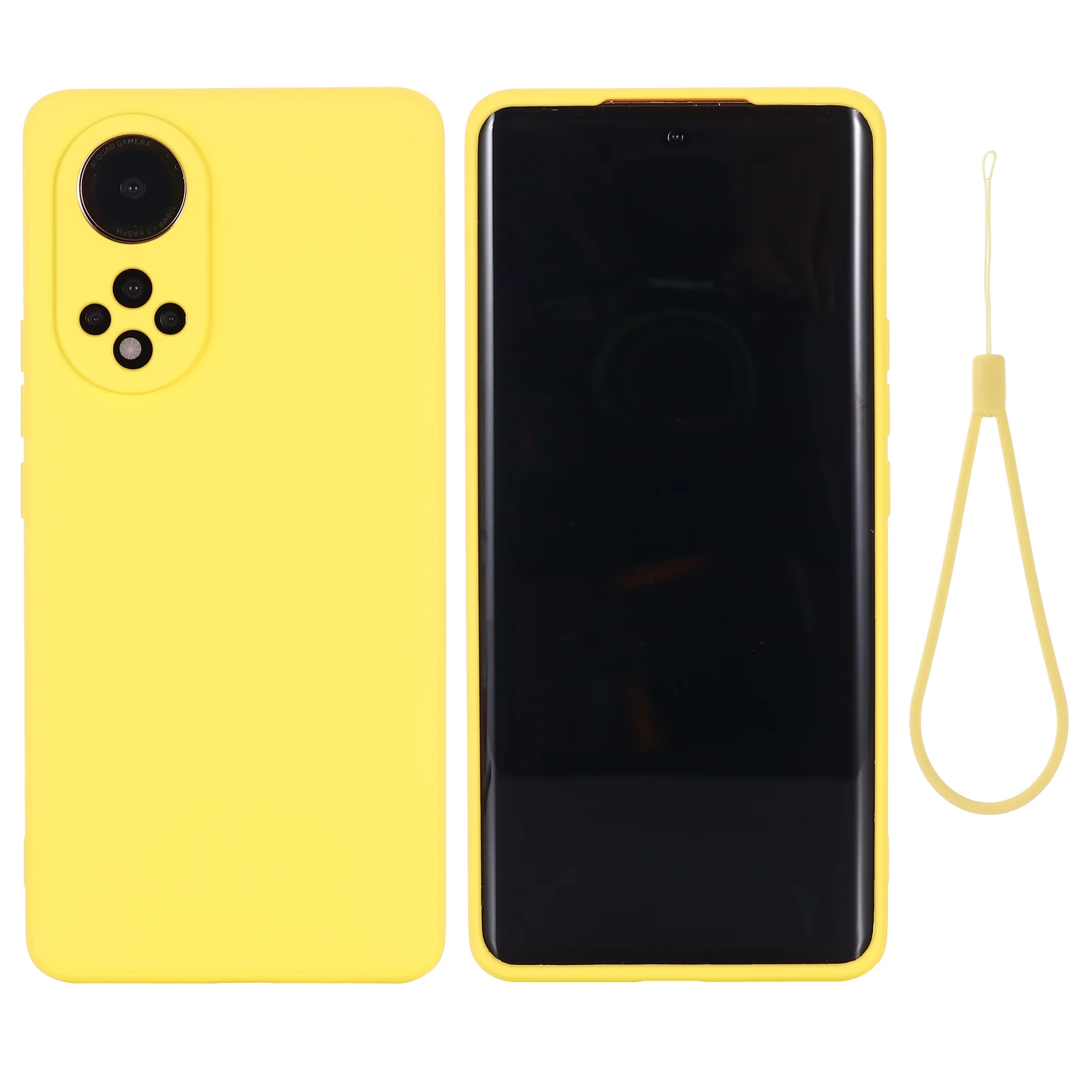 

For Huawei Honor 50/50 Pro/50 SE/X20 Soft silicone Case Shockproof Back Cover with lanyard Shockproof Colorful Phone Case