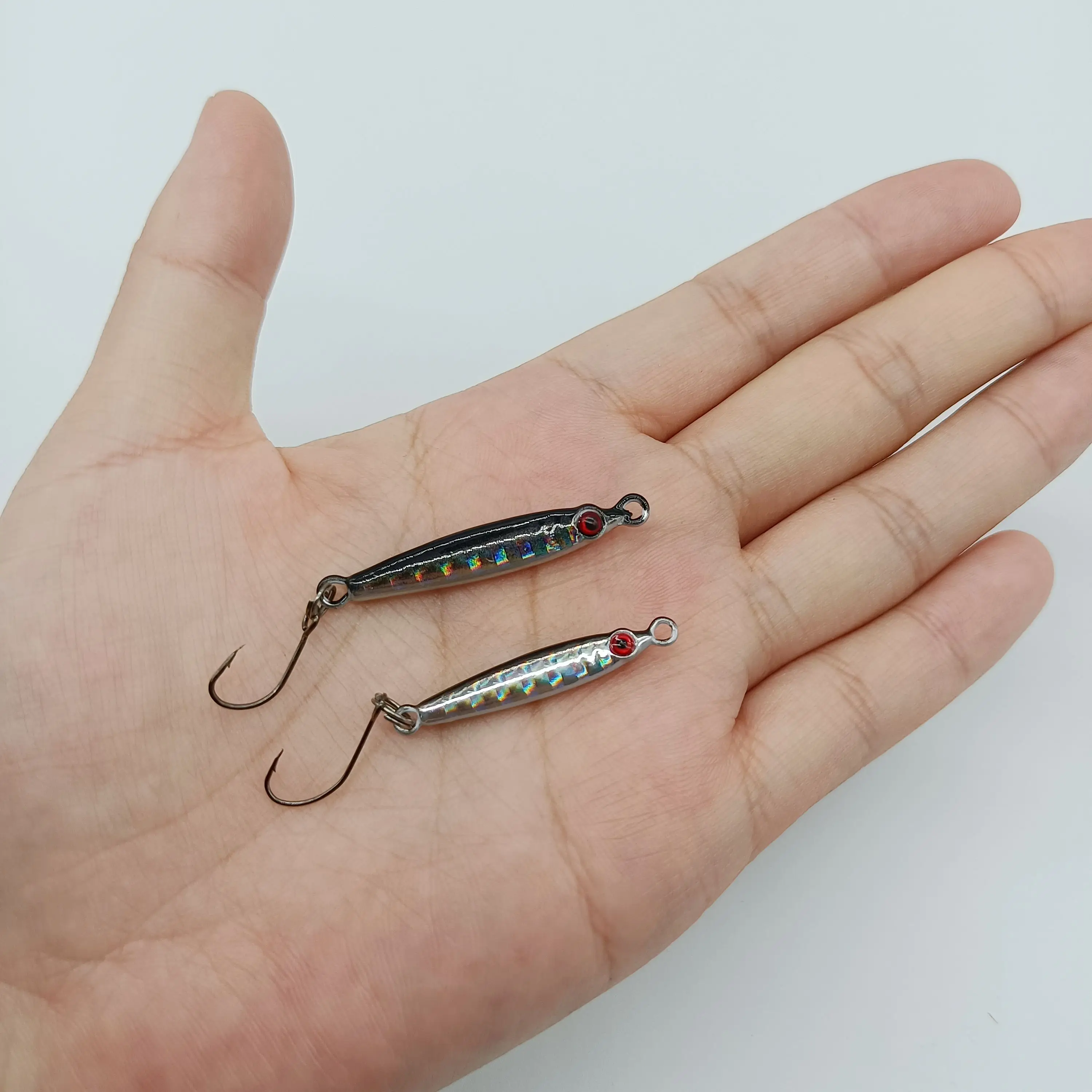 DUODUOYU 1PCS Mini Metall Jig Löffel Angeln Locken 3g/5g Fisch Kleine Fische Mit Einzigen Haken meer Bass Angeln Locken – Detail 9