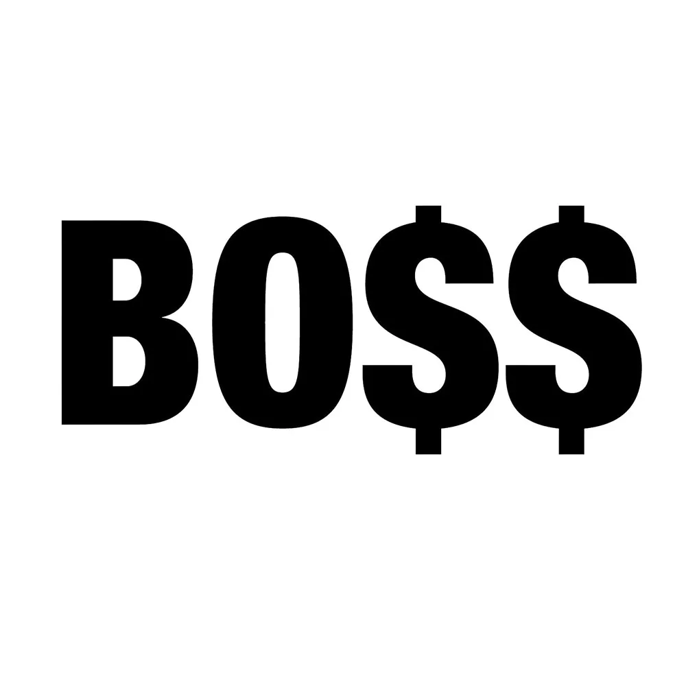 Boss Vinyl Sticker Bumper Window Fifth Harmonious Boss Rap Hip Hop Pop Body Decals Rear Window Car Sticker Car Decor