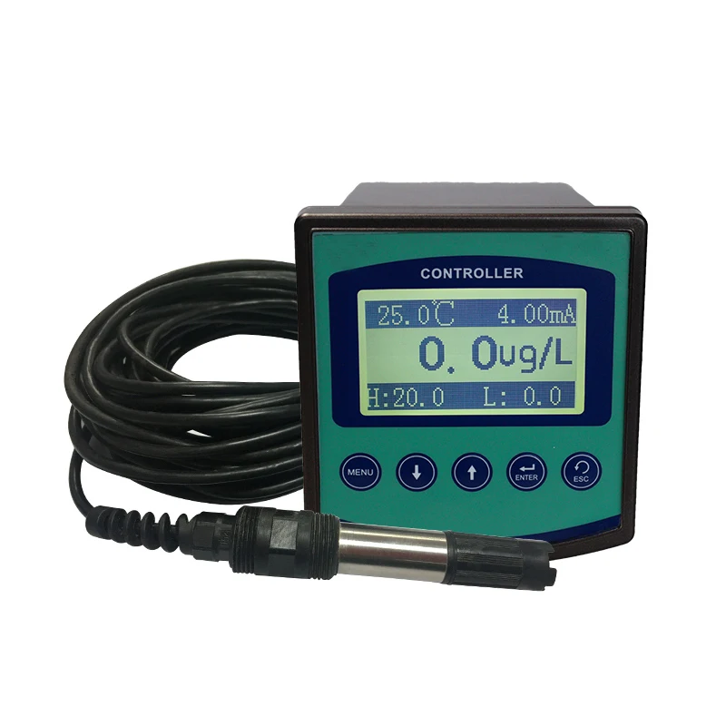 

ug/l ppb Industrial dissolved oxygen Meter Controller Monitor DO tester RS485 Modbus 4-20mA Relay Auto cleaning control output