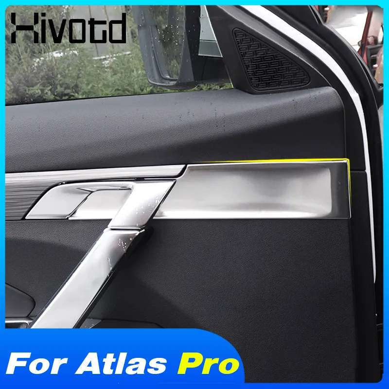 Innerlijke Auto Portierbekleding Decoratie Rvs Strip Modificatie Voor Azkarra Geely Atlas Pro Belgee X70 2023 Accessoires