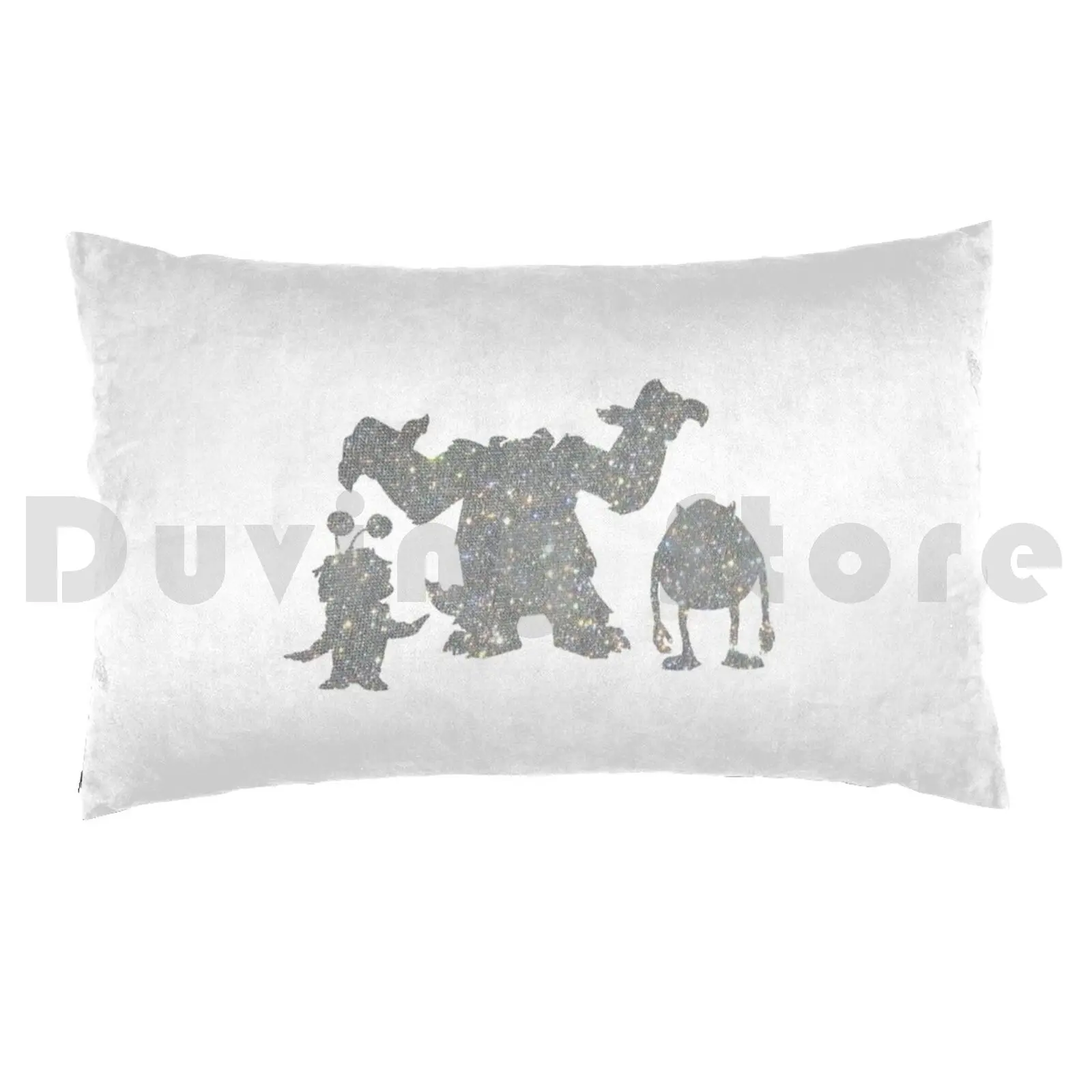 Sparkle Monsters Pillow Case DIY 50*70 Sparkle Monsters Pixar Monsters Inc Boo Mike Sully Sulley Glitter Crystal