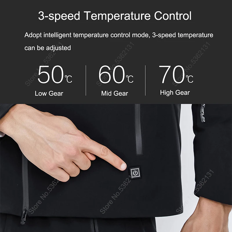 Youpin SUPIELD Cold Suit Thermostat Heating Jacket Winter Heated Clothing Men Clothe Anti-cold Coat Aerogel Windproof Waterproof