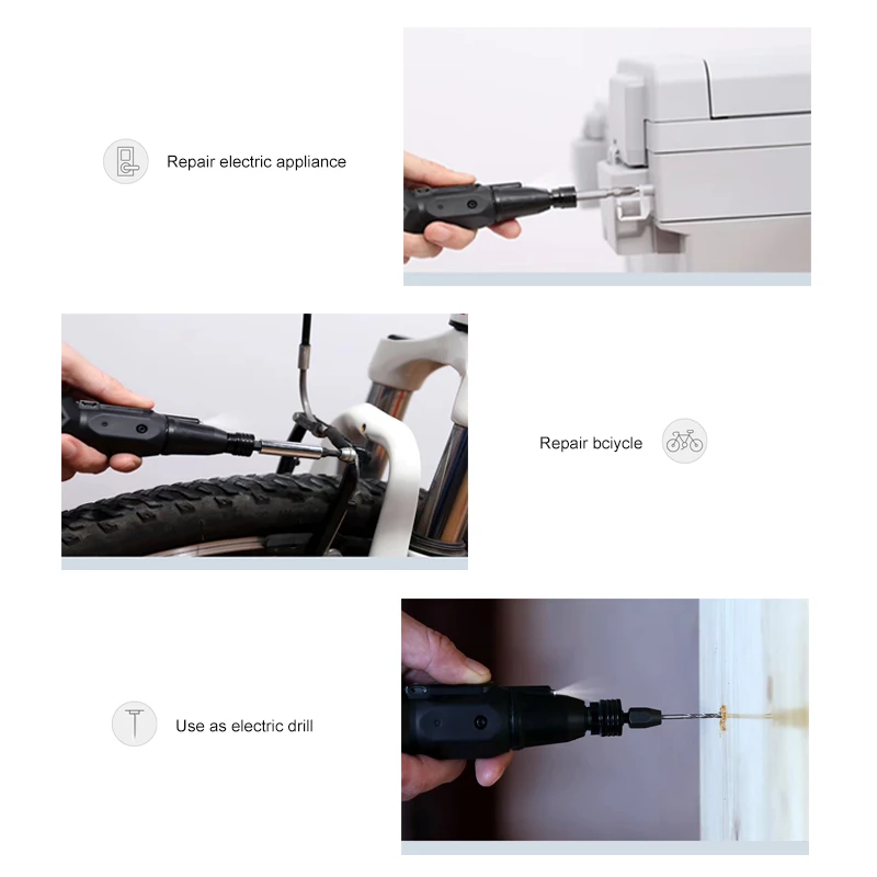 Cordless Electric Screwdriver Mini Drill Power Tools 3.6v 1800mah Lithium Battery Super Torque Rechargeable Manual LED Light