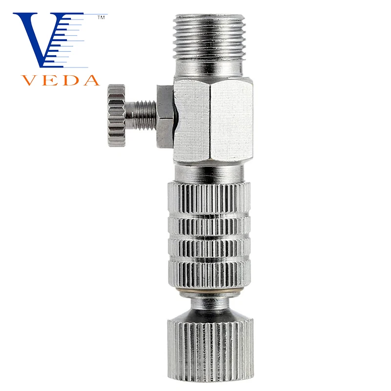 Airbrush Accessories Tool Air Brush Quick Release Coupler Plug (Disconnect) Airflow Adjustment Control Valve Coupling - 1/8\