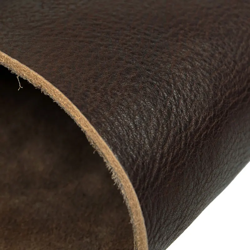 4.5mm Thick Full Grain Cowhide Leather Brown Genuine Leather Piece First Layer Material Leather Square for DIY Leathercraft