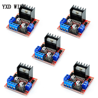 5PCS L298N Motor Drive Controller Board L298 DC Dual H Bridge Robot Stepper Motor Control Drives Module For Arduino Smart Car