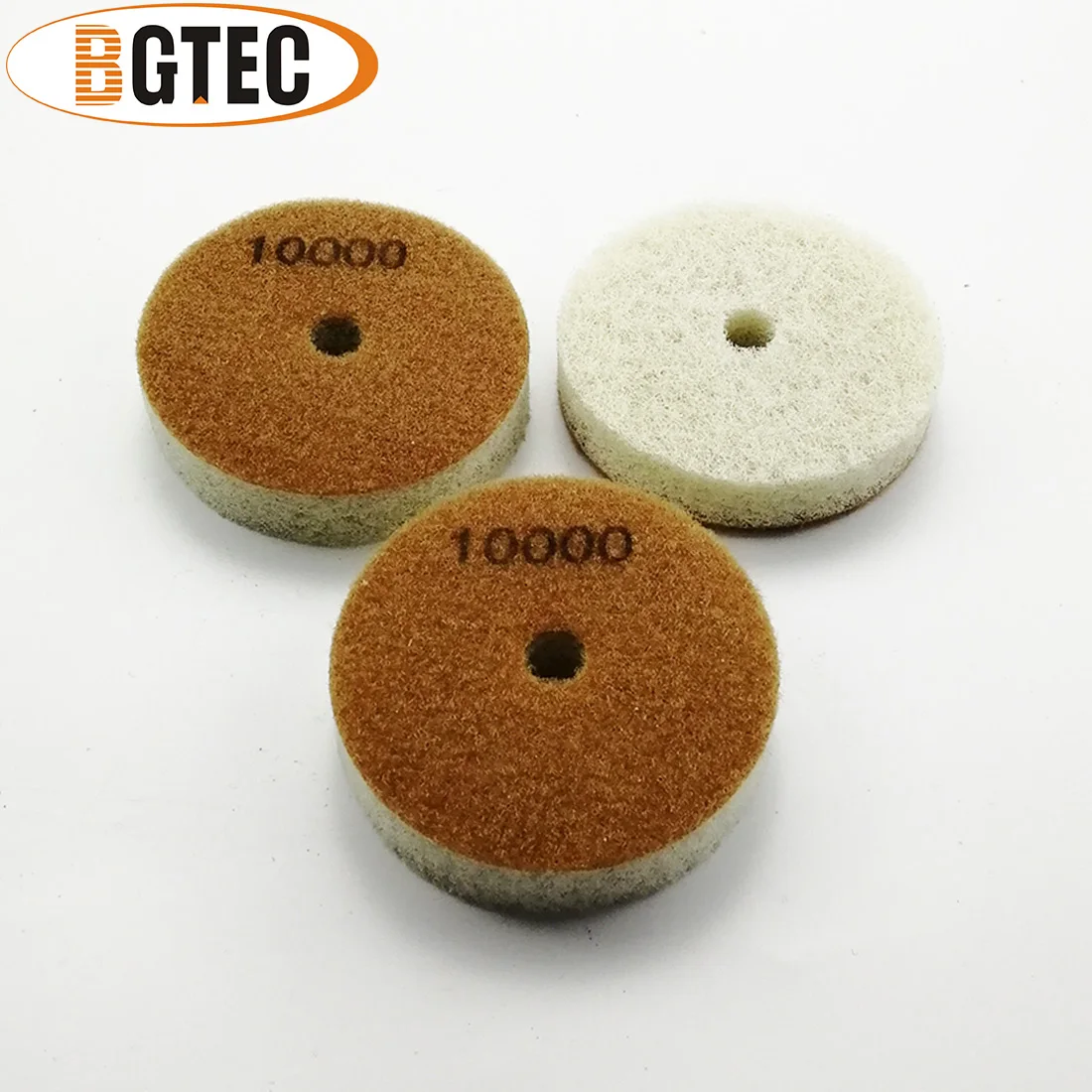 BGTEC 3 pz/set Spugna 100 millimetri Diamante Tamponi Per Lucidatura Dia 4 pollici Levigatura A Disco Per Più Morbida Pietre di Marmo Arenaria