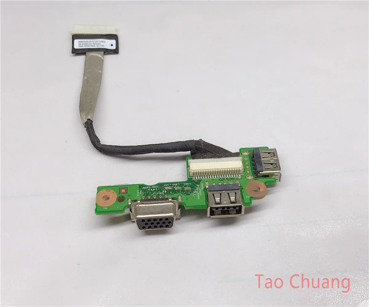 48.4HH03.011 FOR Dell Inspiron N5010 M501R M5010 USB VGA board and cable 09698-1