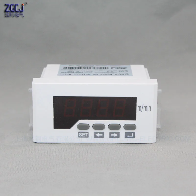 4-20mA DC or 0-10V DC input Digital Line speedmeter Tachometer user can set range 0-9999 m/min speed meter