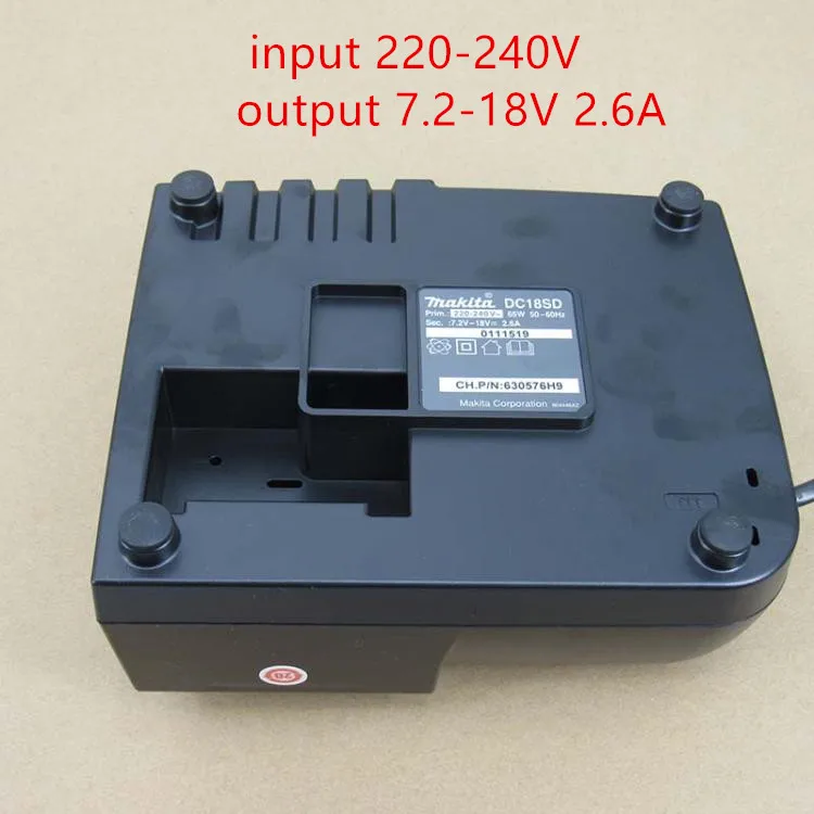 MAKITA Carregador de substituição, DC18SD, 14.4-18V, BL1830B, BL1840B, BL1850B, BL1860B, DC18RC