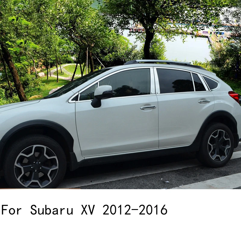 

Stainless Steel Strips Car Window Trim Decoration Accessories Car Styling For Subaru XV 2012 2013 2014 2015 2016 12-16