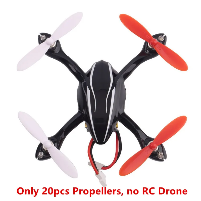 Hubsan x4 h107ph107cプロペラ55mm for h107d plusリモート制御ミニクワッドコプタースペアパーツ20個