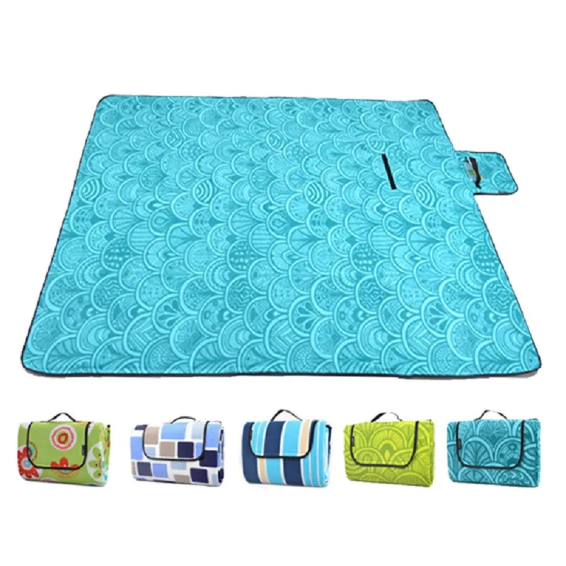 

Foldable Waterproof Picnic Mat Outdoor Portable Travel Beach Mat Sleeping Mattress for Camping Hiking Moisture-proof Pad 2 Sizes