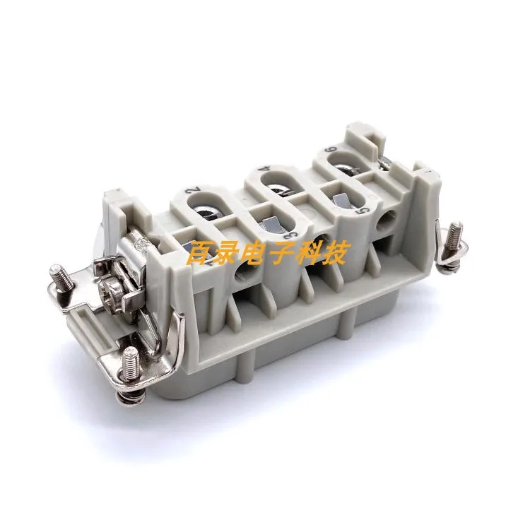 الثقيلة موصل HSB-006-F 6-pin أنثى الأساسية 6-pin مستطيلة الطيران التوصيل