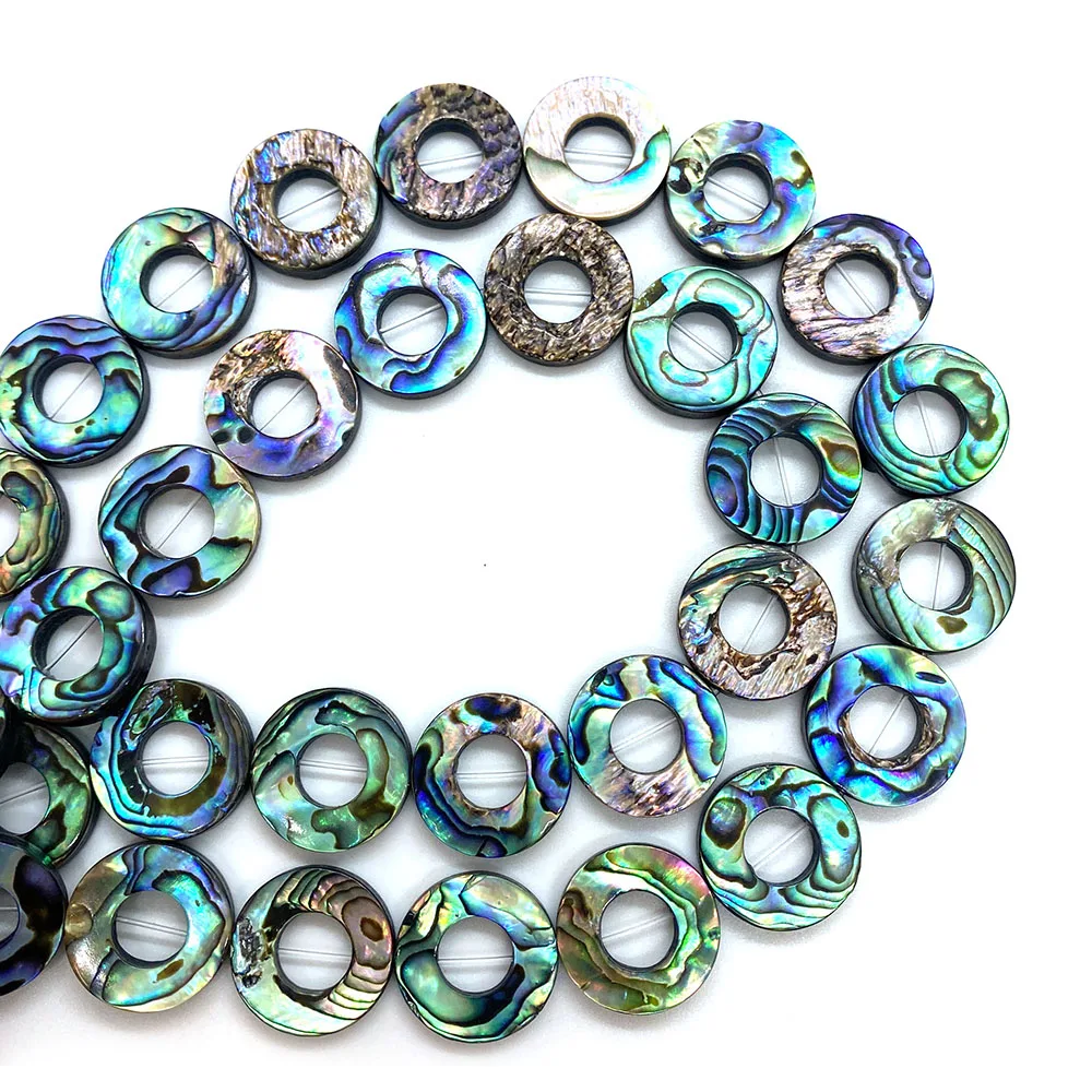 5pcs/pack Natural Shell Abalone Beads 8-18mm Abalone Beads Straight Hole Jewelry DIY Necklaces Bracelets Earrings Accessories