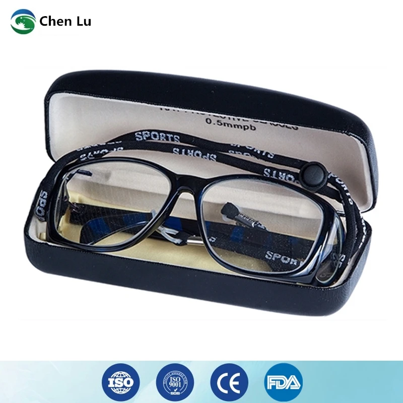 Genuine front and side protection radiological protection 0.5/0.75mmpb lead spectacles x-ray gamma ray shielding lead glasses